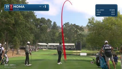 Max Homa | Round 1 | 17th hole | Shot 1 | 2025 Procore