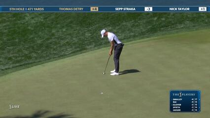 Thomas Detry | Round 1 | 5th hole | Shot 4 | 2025 THE PLAYERS