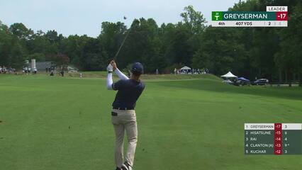 Max Greyserman | 2024 Wyndham | Round 4 | 4th hole | Shot 2