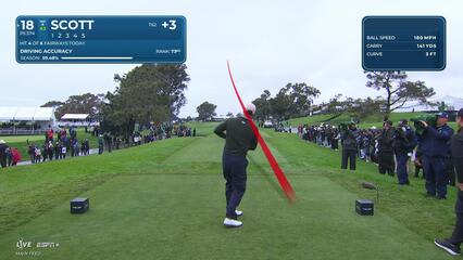 Adam Scott | Round 1 | 18th hole | Shot 1 | 2025 Genesis