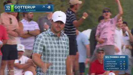 Chris Gotterup | Round 2 | 13th hole | Shot 3 | 2026 WM Phoenix Open