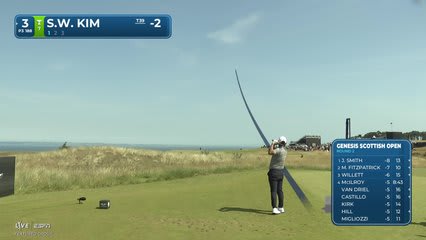 Si Woo Kim | Round 2 | 3rd hole | Shot 1 | 2026 Genesis Scottish Open