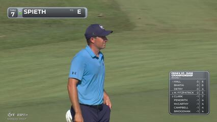Jordan Spieth | Round 1 | 7th hole | Shot 4 | 2025 FedEx St. Jude