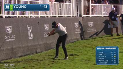 Cameron Young | Round 2 | 18th hole | Shot 3 | 2026 Cadillac