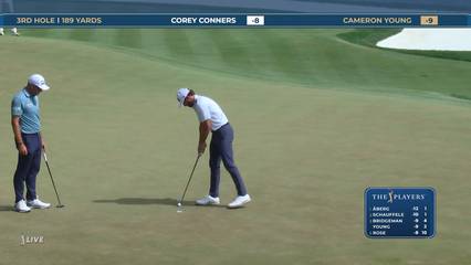 Cameron Young | Round 3 | 3rd hole | Shot 4 | 2026 THE PLAYERS