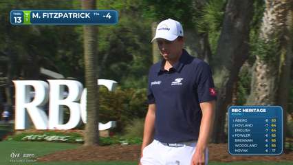 Matt Fitzpatrick | Round 1 | 13th hole | Shot 4 | 2026 RBC Heritage
