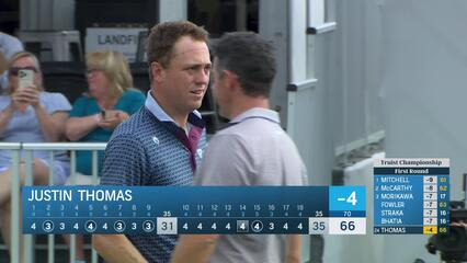 Justin Thomas | Round 1 | 18th hole | Shot 4 | 2025 Truist Championship