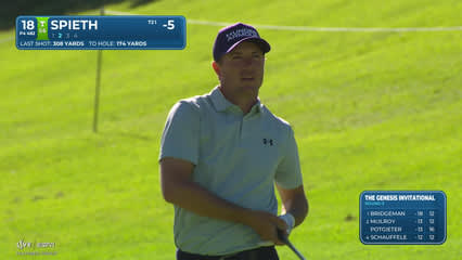Jordan Spieth | Round 3 | 18th hole | Shot 2 | 2026 The Genesis