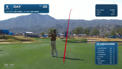 Jason Day | Round 4 | 9th hole | Shot 2 | 2026 The American Express