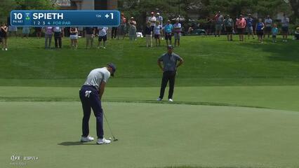 Jordan Spieth | Round 1 | 10th hole | Shot 4 | 2025 the Memorial