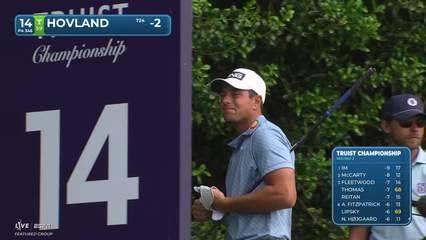 Viktor Hovland | Round 2 | 14th hole | Shot 1 | 2026 Truist Championship