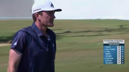 Nick Dunlap | Round 3 | 10th hole | Shot 3 | 2025 World Wide Technology