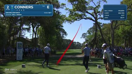 Corey Conners | Round 1 | 2nd hole | Shot 1 | 2025 RBC Heritage