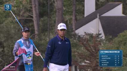 Hideki Matsuyama | Round 2 | 13th hole | Shot 4 | 2026 AT&T Pebble Beach