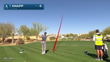 Jake Knapp | Round 1 | 4th hole | Shot 1 | 2025 WM Phoenix Open