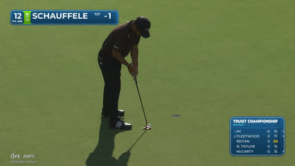 Xander Schauffele | Round 1 | 12th hole | Shot 5 | 2026 Truist Championship