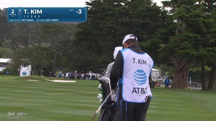 Tom Kim | Round 2 | 2nd hole | Shot 2 | 2025 AT&T Pebble Beach