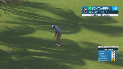 Nico Echavarria | Round 1 | 18th hole | Shot 2 | 2026 Cadillac