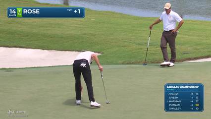 Justin Rose | Round 1 | 14th hole | Shot 4 | 2026 Cadillac