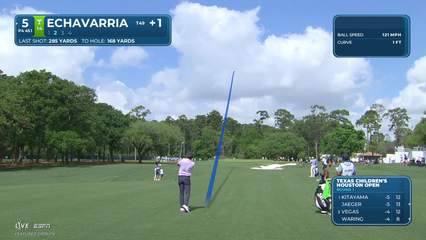 Nico Echavarria | Round 1 | 5th hole | Shot 2 | -1 Houston Open