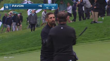 Matthieu Pavon | Round 2 | 18th hole | Shot 4 | 2025 the Memorial