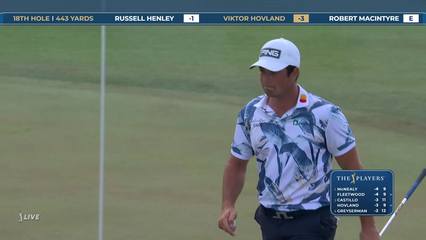Viktor Hovland | Round 1 | 18th hole | Shot 3 | 2026 THE PLAYERS