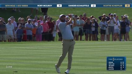 Scottie Scheffler | Round 2 | 18th hole | Shot 2 | 2025 THE PLAYERS