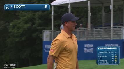 Adam Scott | Round 2 | 15th hole | Shot 4 | 2025 Wyndham
