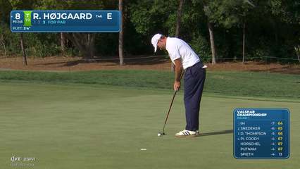 Rasmus Højgaard | Round 1 | 8th hole | Shot 3 | 2026 Valspar