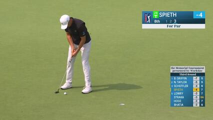 Jordan Spieth | Round 3 | 8th hole | Shot 4 | 2025 the Memorial