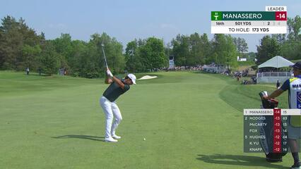 Matteo Manassero | Round 3 | 16th hole | Shot 2 | 2025 RBC Canadian