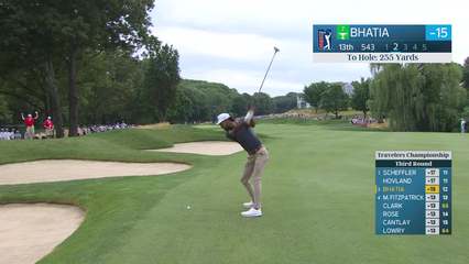 Akshay Bhatia | Round 3 | 13th hole | Shot 2 | 2026 Travelers