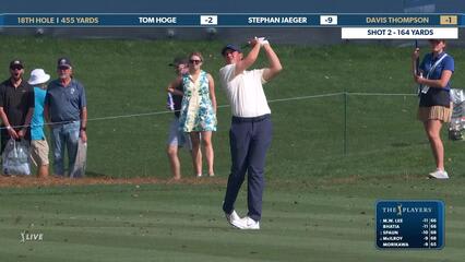 Davis Thompson | Round 2 | 18th hole | Shot 2 | 2025 THE PLAYERS