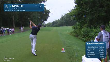 Jordan Spieth | Round 3 | 4th hole | Shot 1 | 2025 Wyndham
