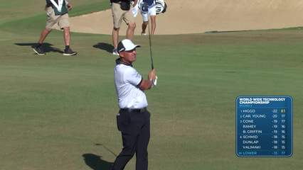 Justin Lower | Round 3 | 18th hole | Shot 2 | 2025 World Wide Technology