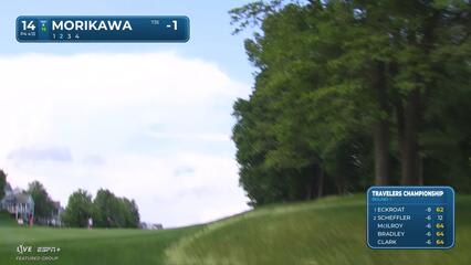 Collin Morikawa | Round 1 | 14th hole | Shot 2 | 2025 Travelers