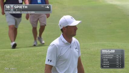 Jordan Spieth | Round 4 | 18th hole | Shot 2 | 2025 FedEx St. Jude