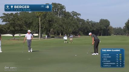 Daniel Berger | Round 2 | 9th hole | Shot 5 | 2025 The RSM Classic