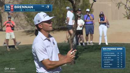Michael Brennan | Round 4 | 15th hole | Shot 5 | 2026 WM Phoenix Open