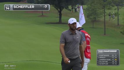 Scottie Scheffler | Round 2 | 14th hole | Shot 5 | 2025 TOUR Championship