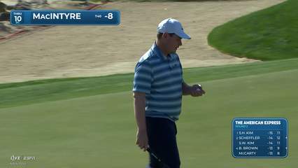 Robert MacIntyre | Round 2 | 10th hole | Shot 4 | 2026 The American Express