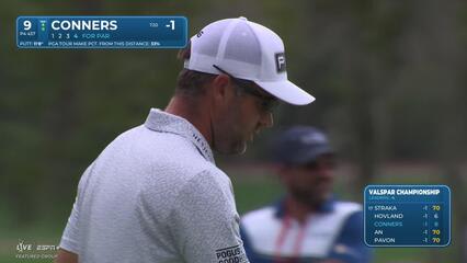 Corey Conners | Round 1 | 9th hole | Shot 4 | 2025 Valspar