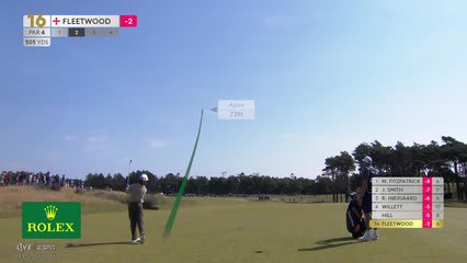 Tommy Fleetwood | Round 2 | 16th hole | Shot 2 | 2026 Genesis Scottish Open
