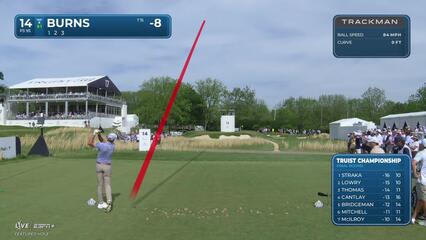 Sam Burns | Round 4 | 14th hole | Shot 1 | 2025 Truist Championship