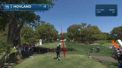 Viktor Hovland | Round 1 | 14th hole | Shot 1 | 2025 RBC Heritage