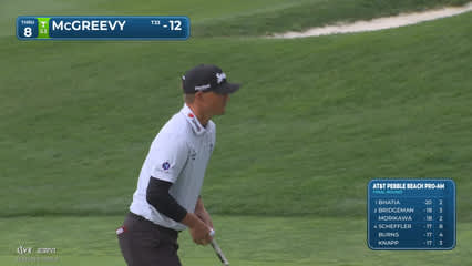 Max McGreevy | Round 4 | 8th hole | Shot 4 | 2026 AT&T Pebble Beach