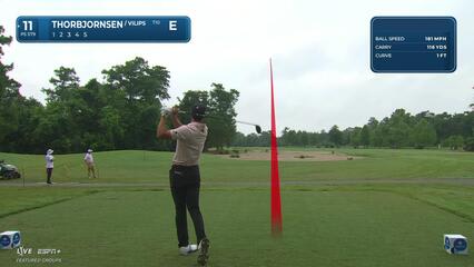 Michael Thorbjornsen | Round 1 | 11th hole | Shot 1 | 2025 Zurich Classic