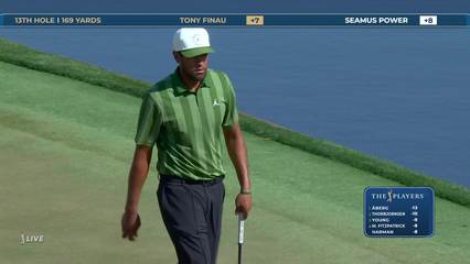 Tony Finau | Round 4 | 13th hole | Shot 3 | 2026 THE PLAYERS
