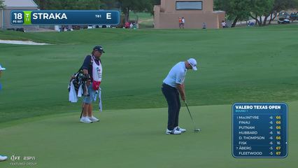 Sepp Straka | Round 1 | 18th hole | Shot 5 | 2026 Valero