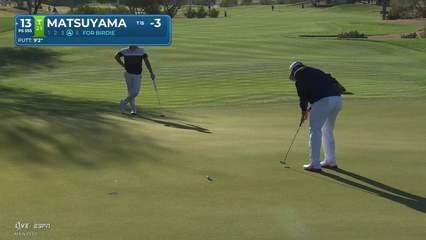 Hideki Matsuyama | Round 2 | 13th hole | Shot 4 | 2026 WM Phoenix Open